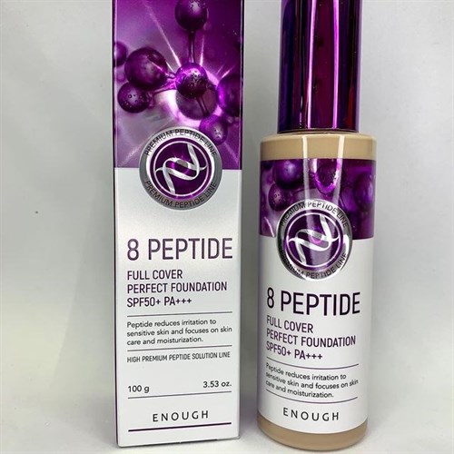 Enough 8 peptide full cover perfect. 8 Peptide тональный крем. Enough / тональный крем с пептидами enough 8 Peptide Full Cover perfect Foundation spf50 pa+++. Корейский тональный крем 8 Peptide. Full Cover perfect Foundation spf50+.